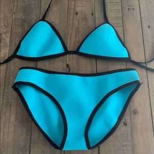 Blue Neoprene bikini m. Size M